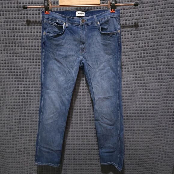 Wrangler Retro Medium Wash Jeans 34x32 Mens Greensboro Straight Regular Casual - Picture 1 of 16